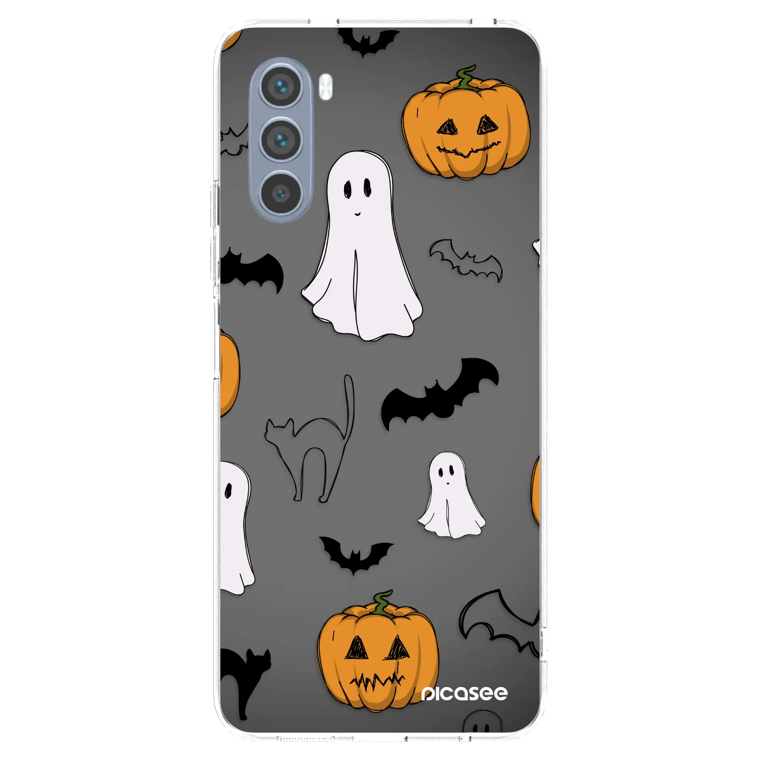 Picasee silikónový prehľadný obal pre Motorola Moto G62 - Spooky crew