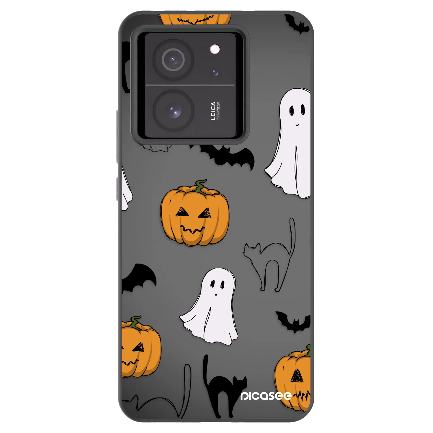 Picasee silikónový čierny obal pre Xiaomi 13T Pro - Spooky crew