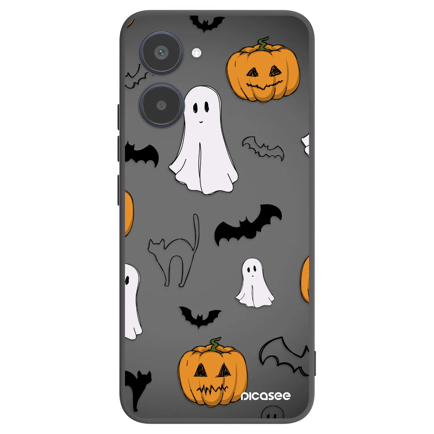 Picasee silikónový čierny obal pre Realme 10 4G - Spooky crew
