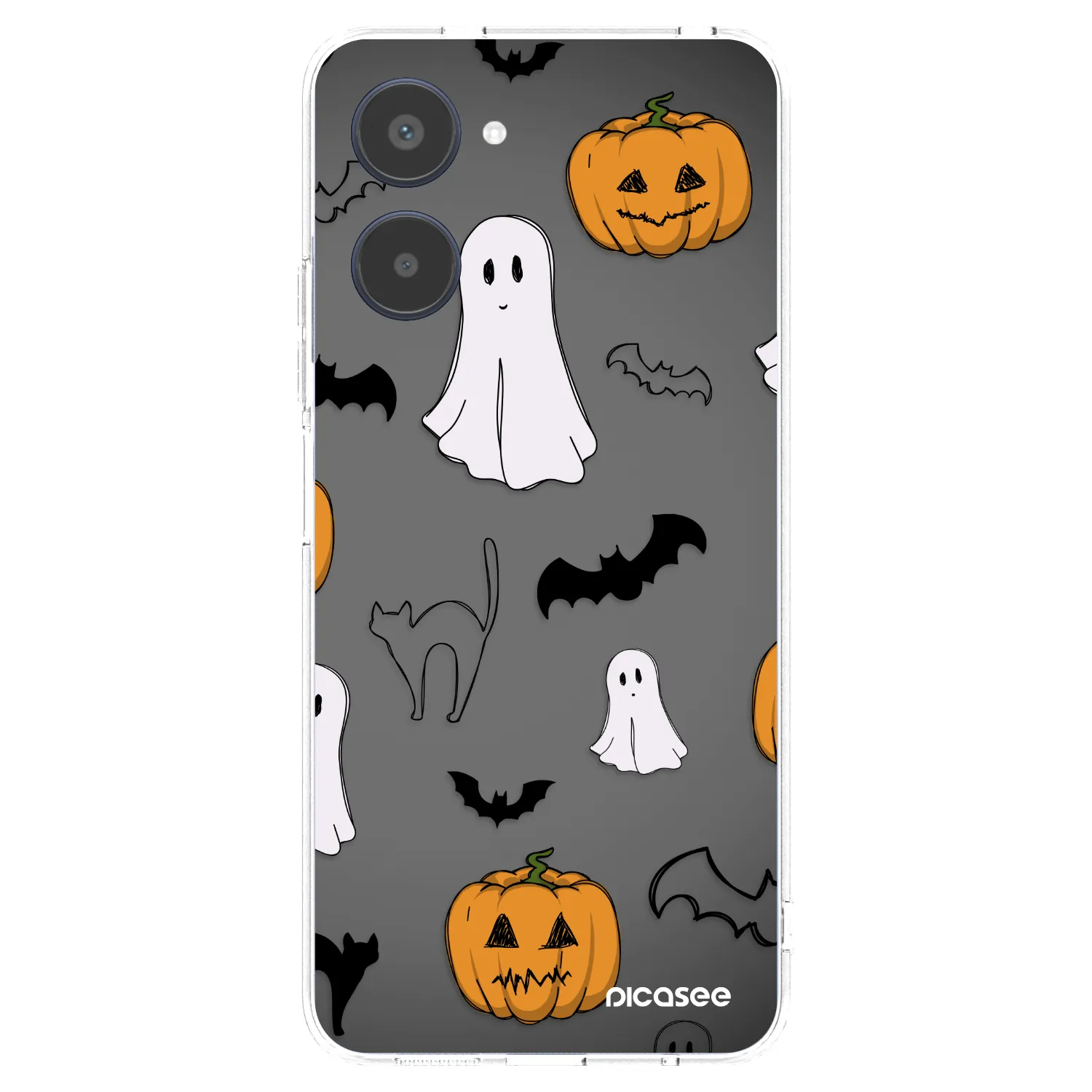 Picasee silikónový prehľadný obal pre Realme 10 4G - Spooky crew
