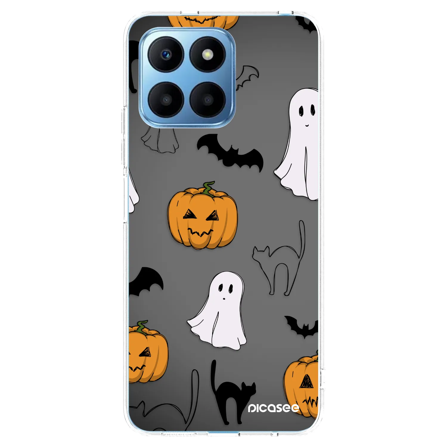 Picasee silikónový prehľadný obal pre Honor 70 Lite - Spooky crew