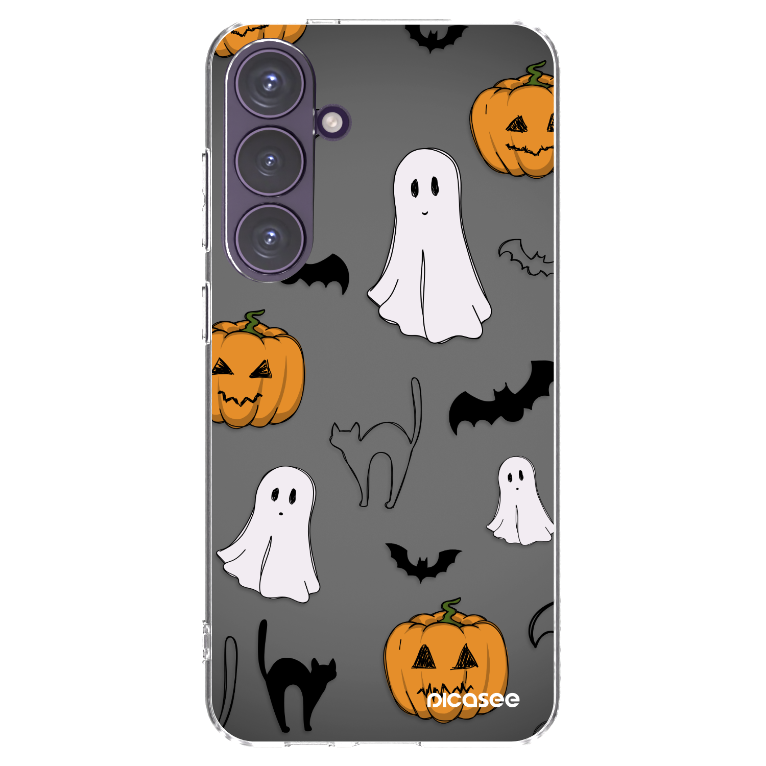 Picasee silikónový prehľadný obal pre Samsung Galaxy S24+ S926B 5G - Spooky crew