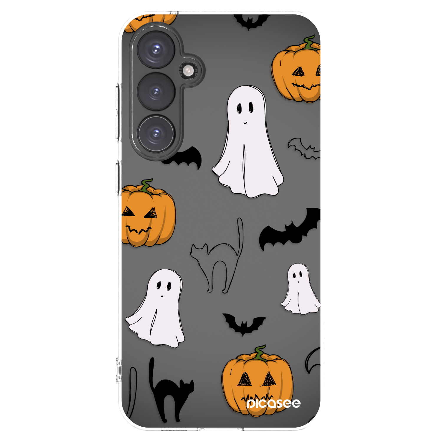 Picasee silikónový prehľadný obal pre Samsung Galaxy S23 FE S711B - Spooky crew