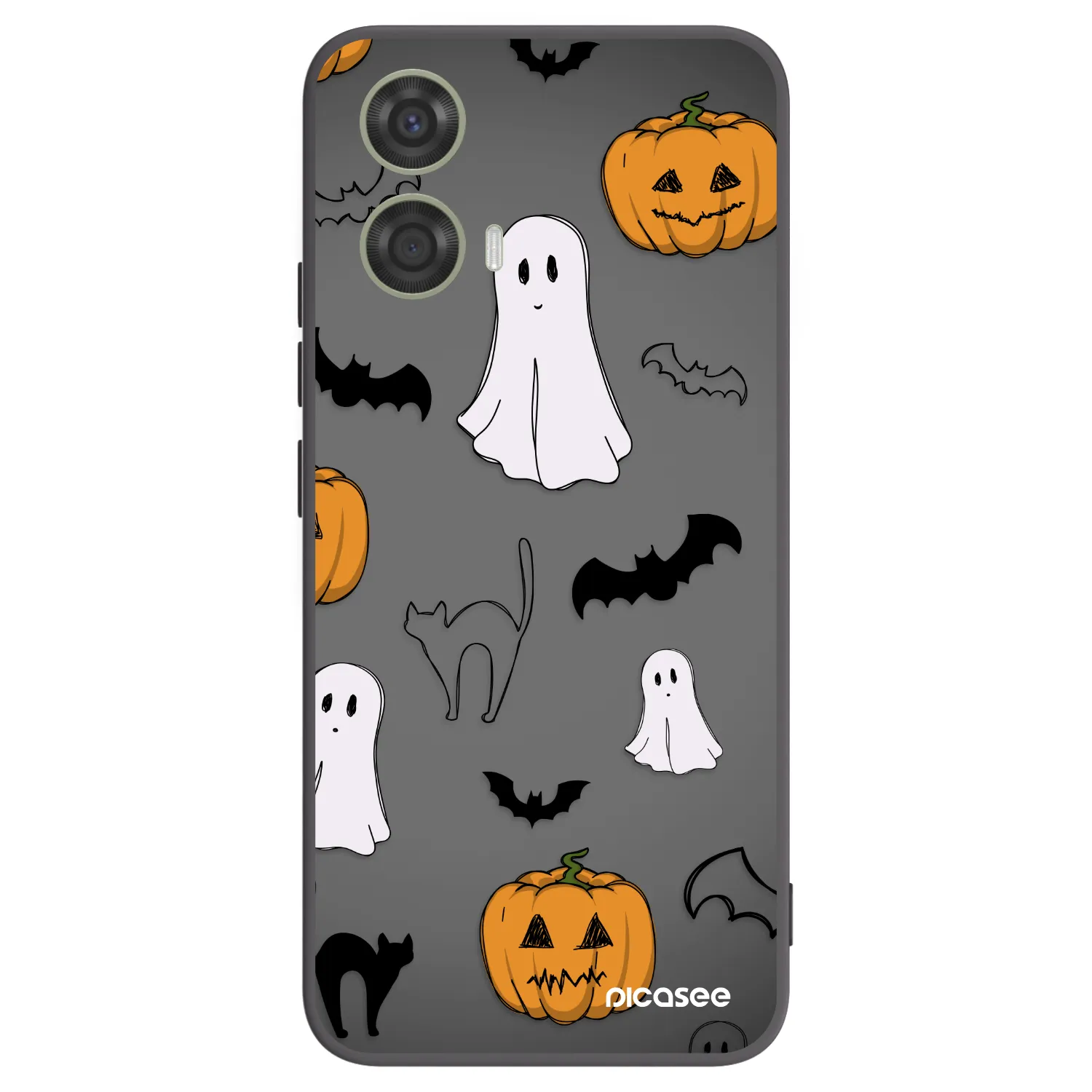 Picasee silikónový čierny obal pre Motorola Moto G24 - Spooky crew
