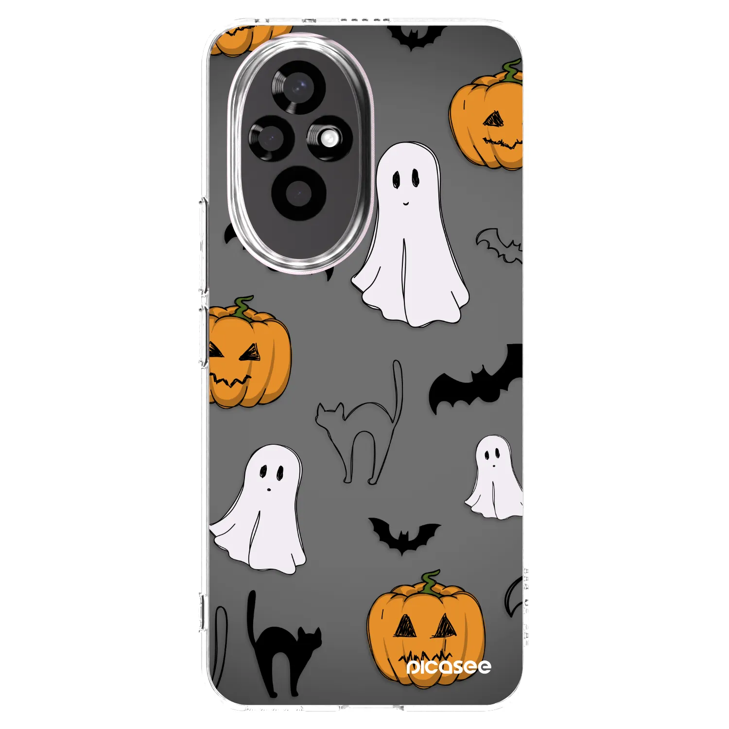 Picasee silikónový prehľadný obal pre Honor 200 Pro 5G - Spooky crew