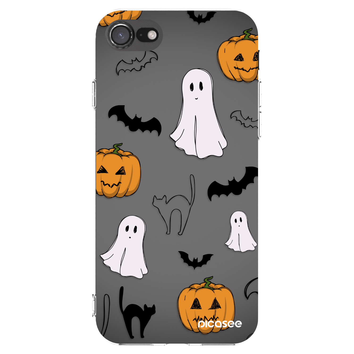 Picasee silikónový prehľadný obal pre Apple iPhone 7 - Spooky crew