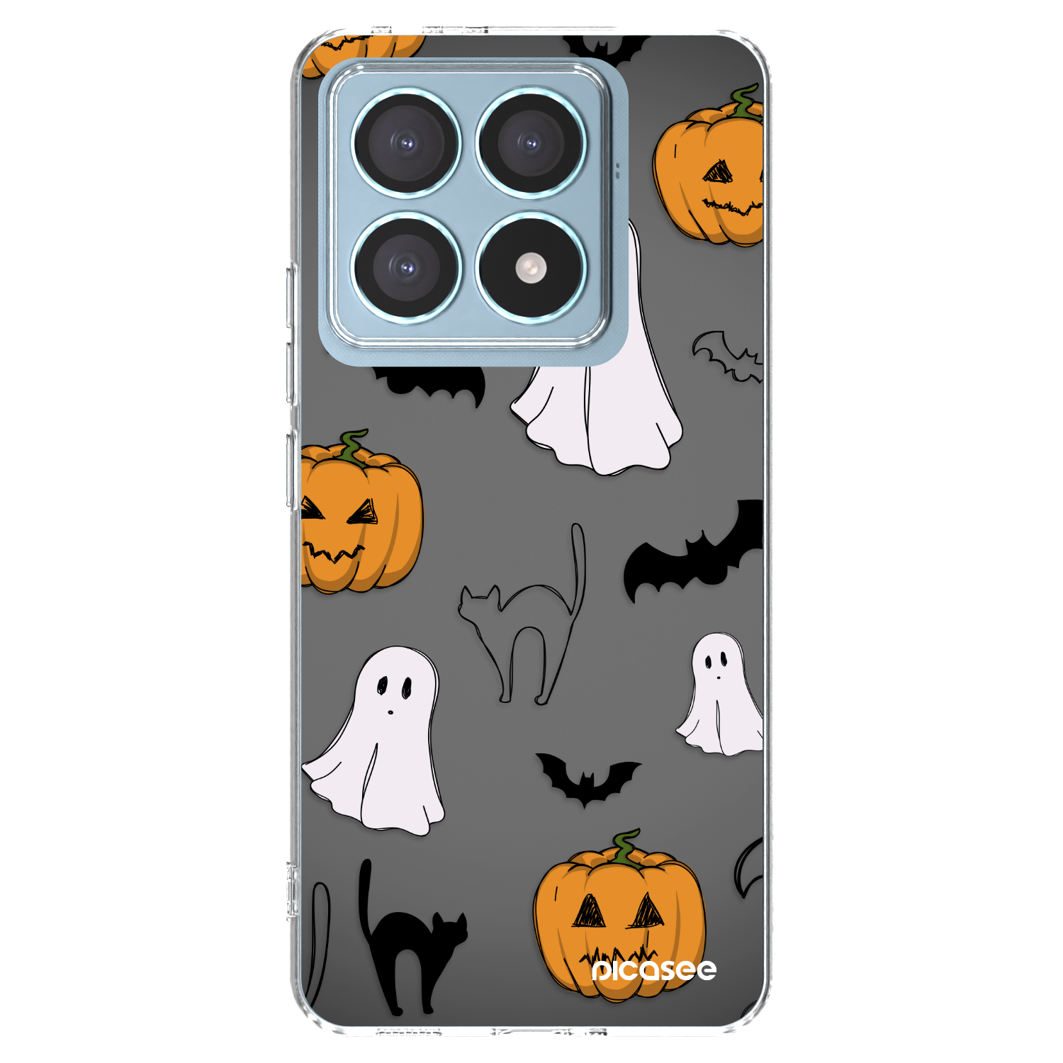Picasee silikónový prehľadný obal pre Xiaomi 14T Pro - Spooky crew