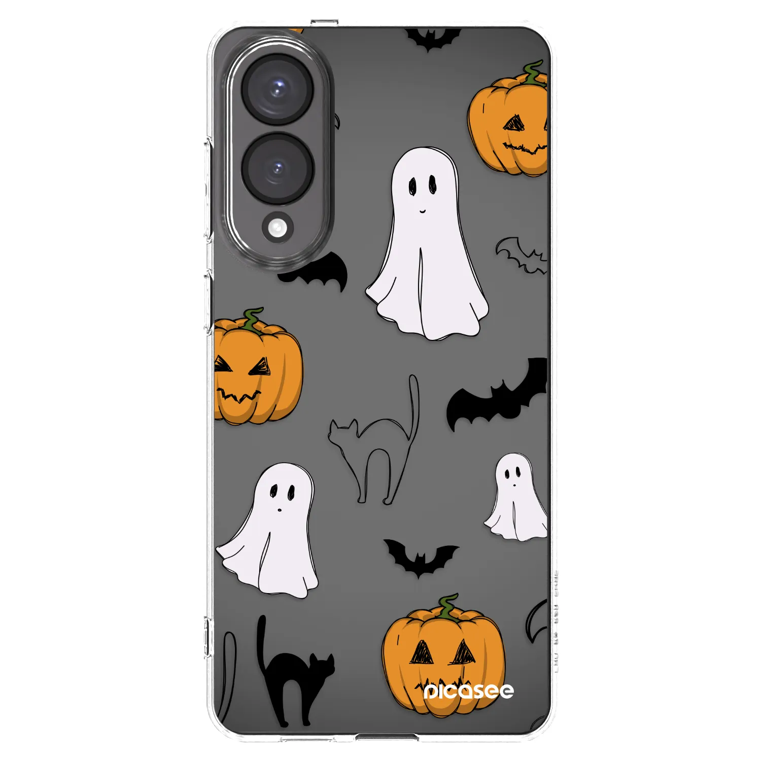 Picasee silikónový prehľadný obal pre Samsung Galaxy S25 Edge 5G - Spooky crew