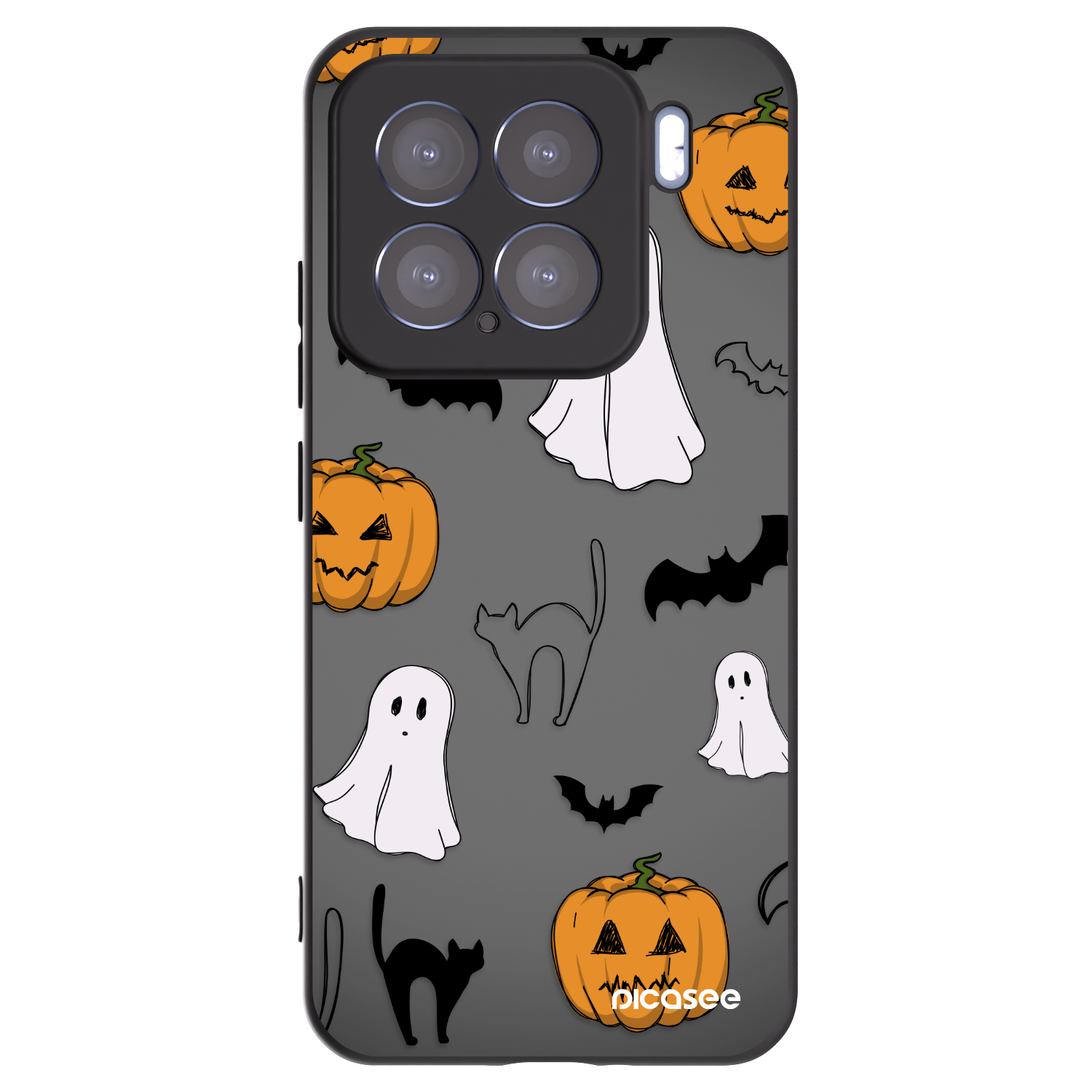 Picasee silikónový čierny obal pre Xiaomi 15 - Spooky crew
