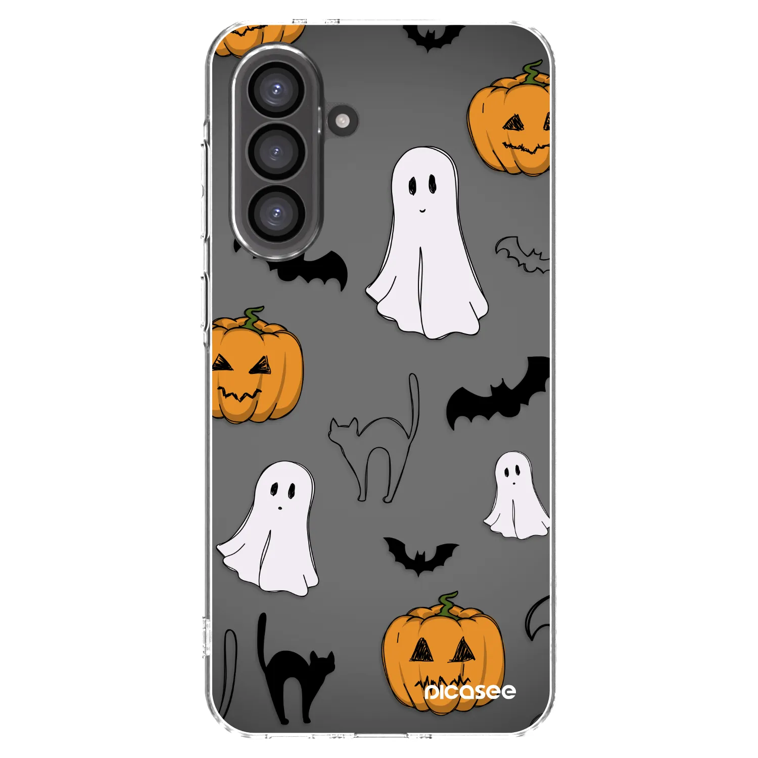 Picasee silikónový prehľadný obal pre Samsung Galaxy A56 5G A566B - Spooky crew
