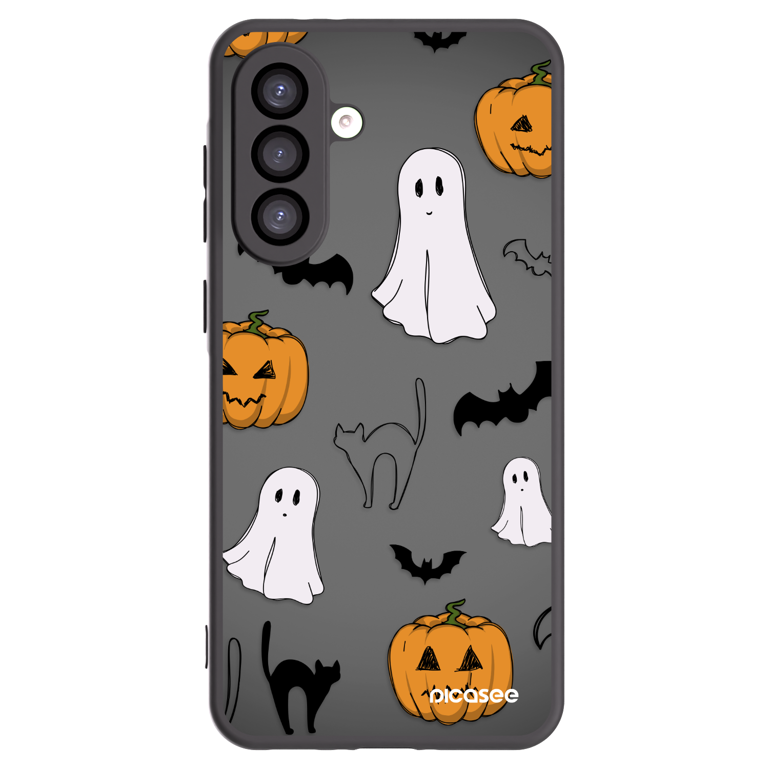 Picasee silikónový čierny obal pre Samsung Galaxy A26 5G A266B - Spooky crew