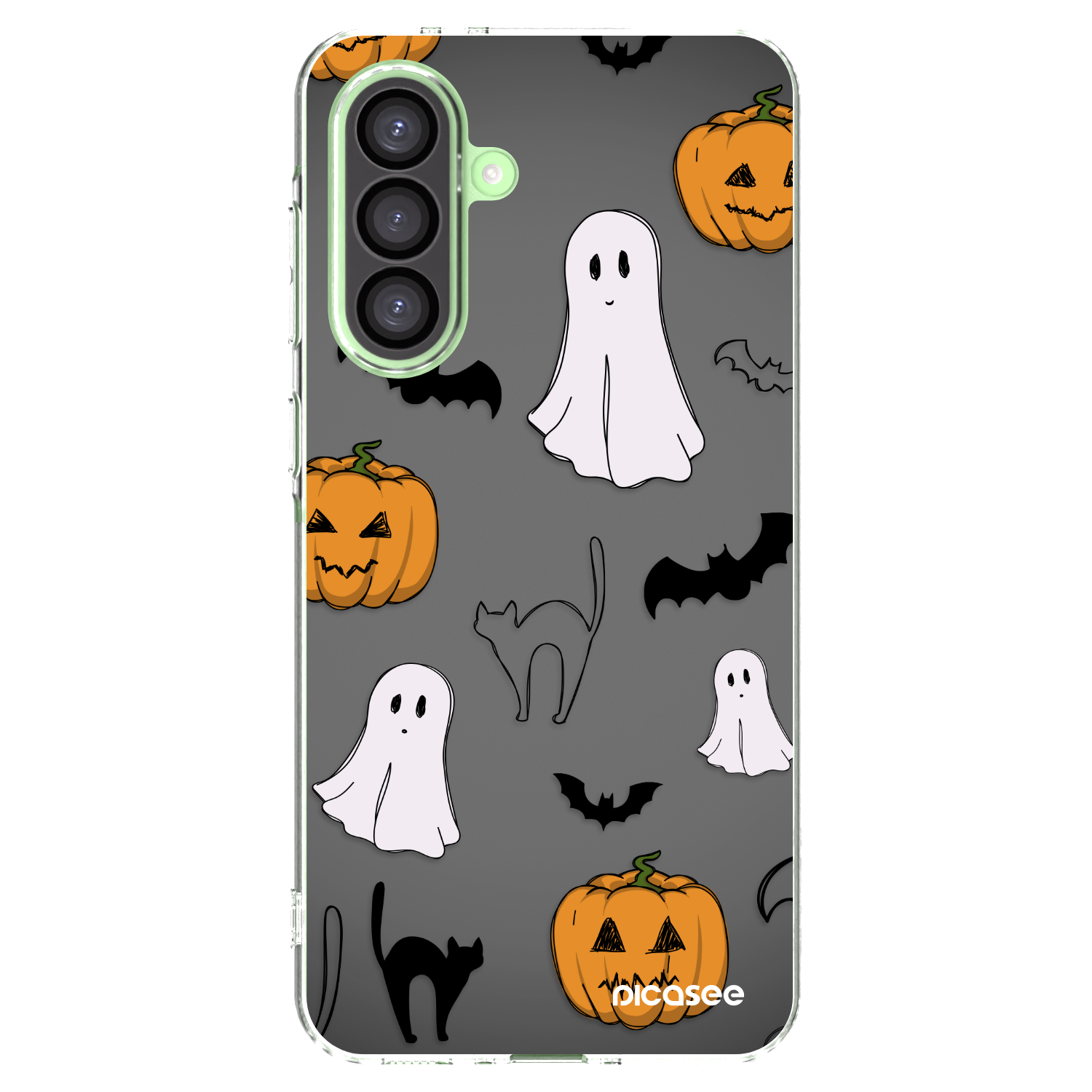 Picasee silikónový prehľadný obal pre Samsung Galaxy A26 5G A266B - Spooky crew