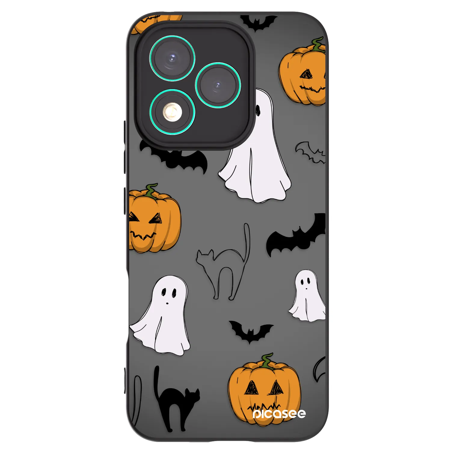 Picasee silikónový čierny obal pre Honor 400 Lite 5G - Spooky crew