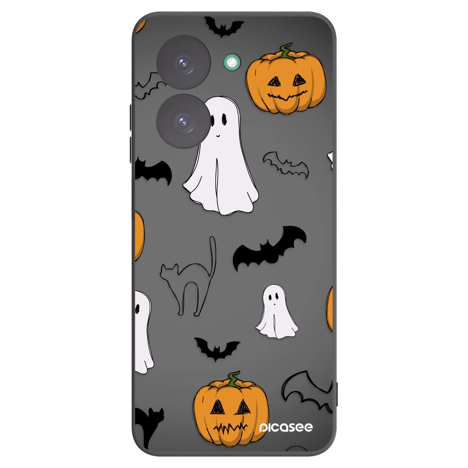 Picasee silikónový čierny obal pre Xiaomi Redmi A5 - Spooky crew