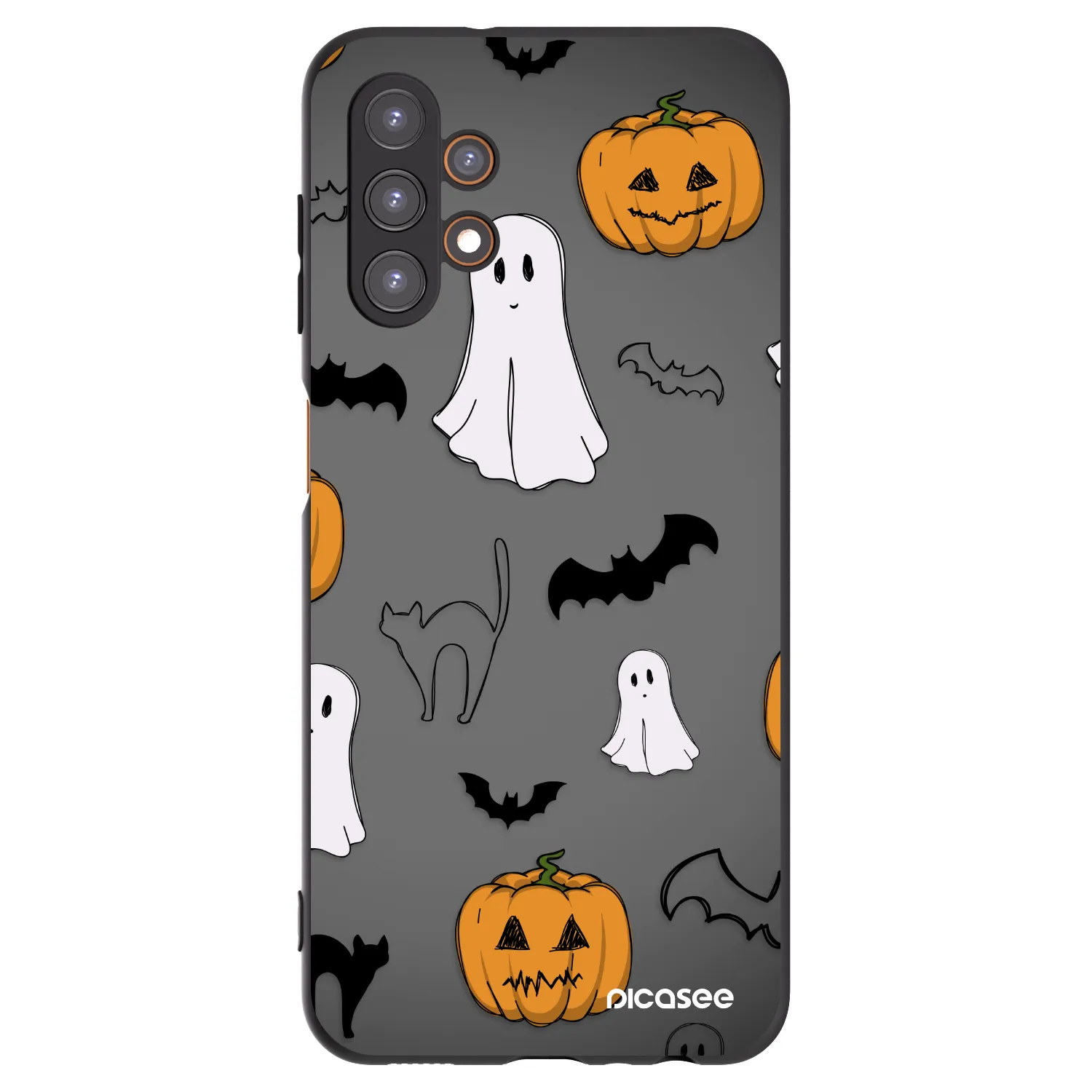Picasee silikónový čierny obal pre Samsung Galaxy A13 5G - Spooky crew