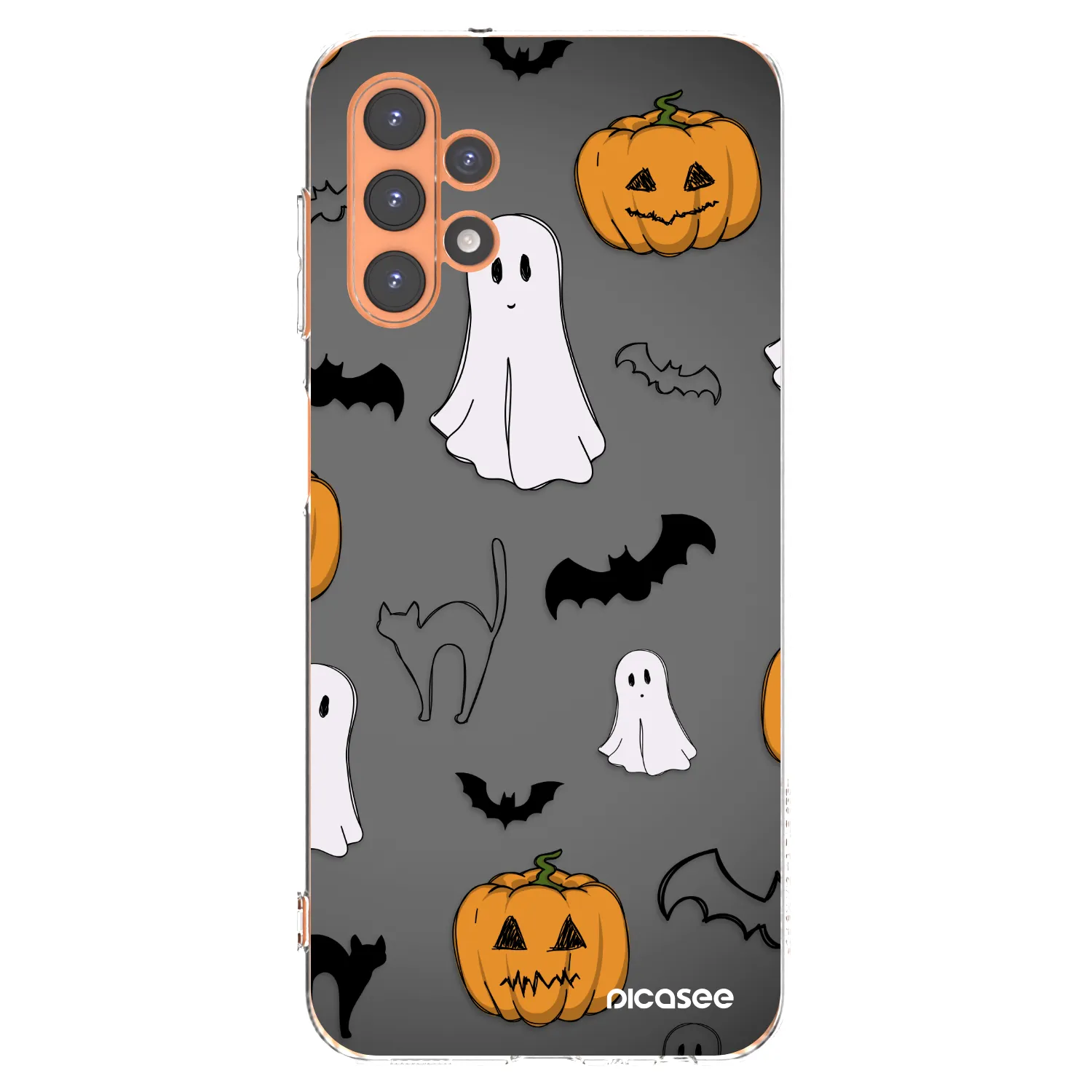 Picasee silikónový prehľadný obal pre Samsung Galaxy A13 5G - Spooky crew