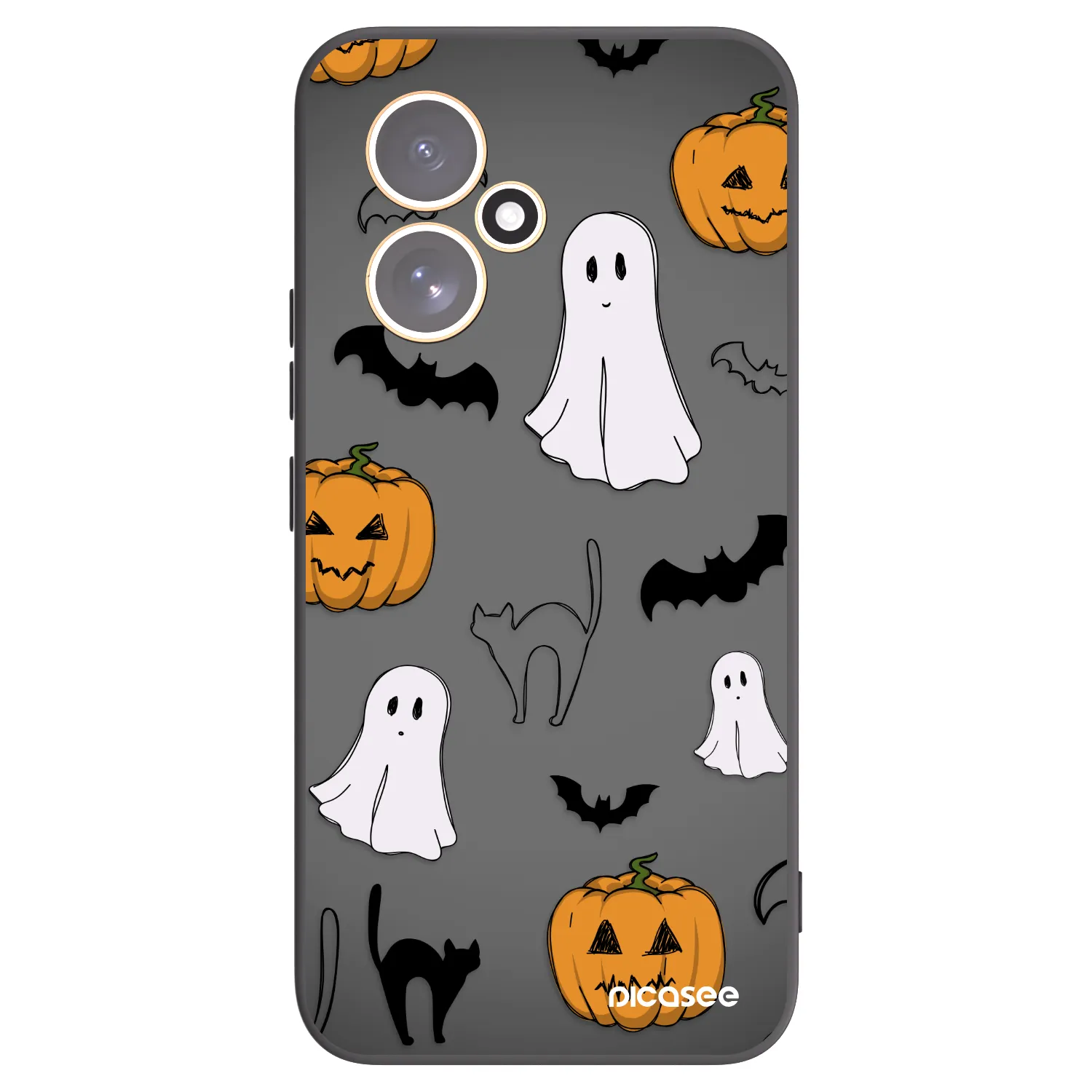 Picasee silikónový čierny obal pre Honor 400 5G - Spooky crew