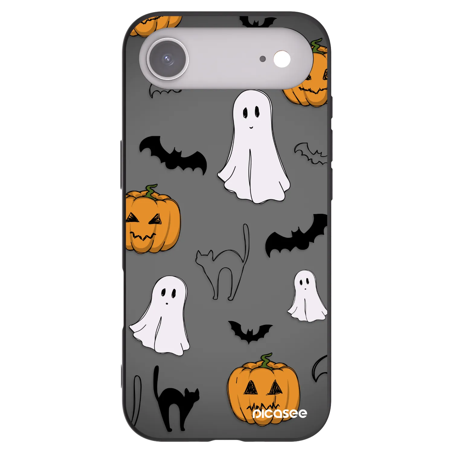 Picasee silikónový čierny obal pre Apple iPhone Air - Spooky crew
