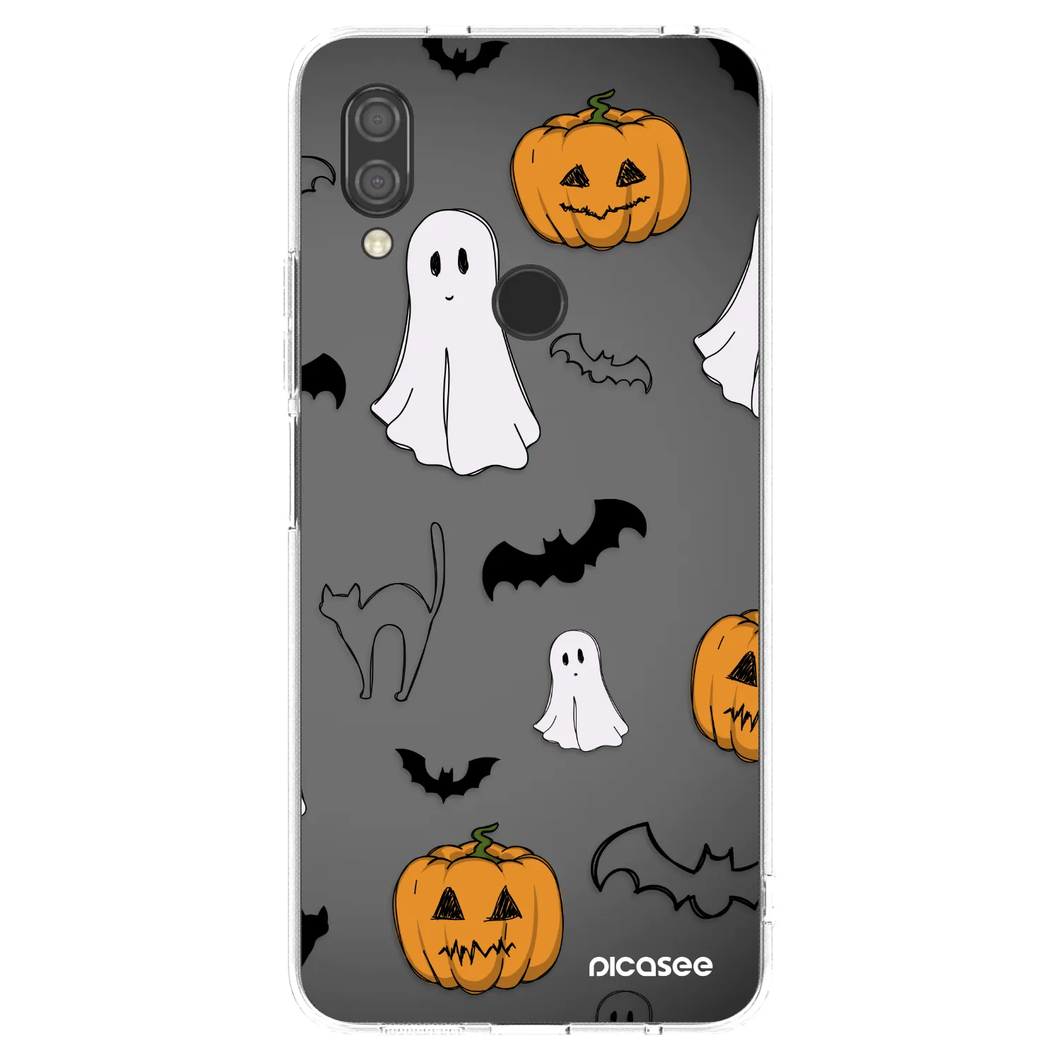 Picasee silikónový prehľadný obal pre Xiaomi Redmi 7 - Spooky crew