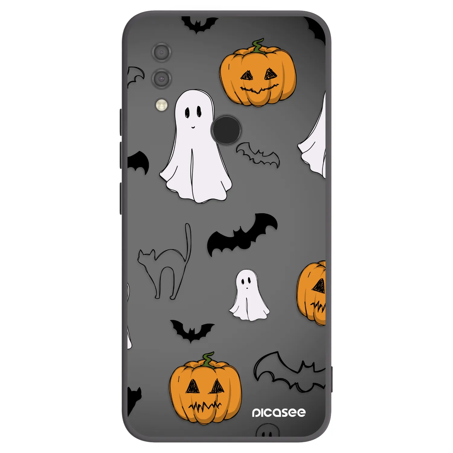 Picasee silikónový čierny obal pre Xiaomi Redmi 7 - Spooky crew