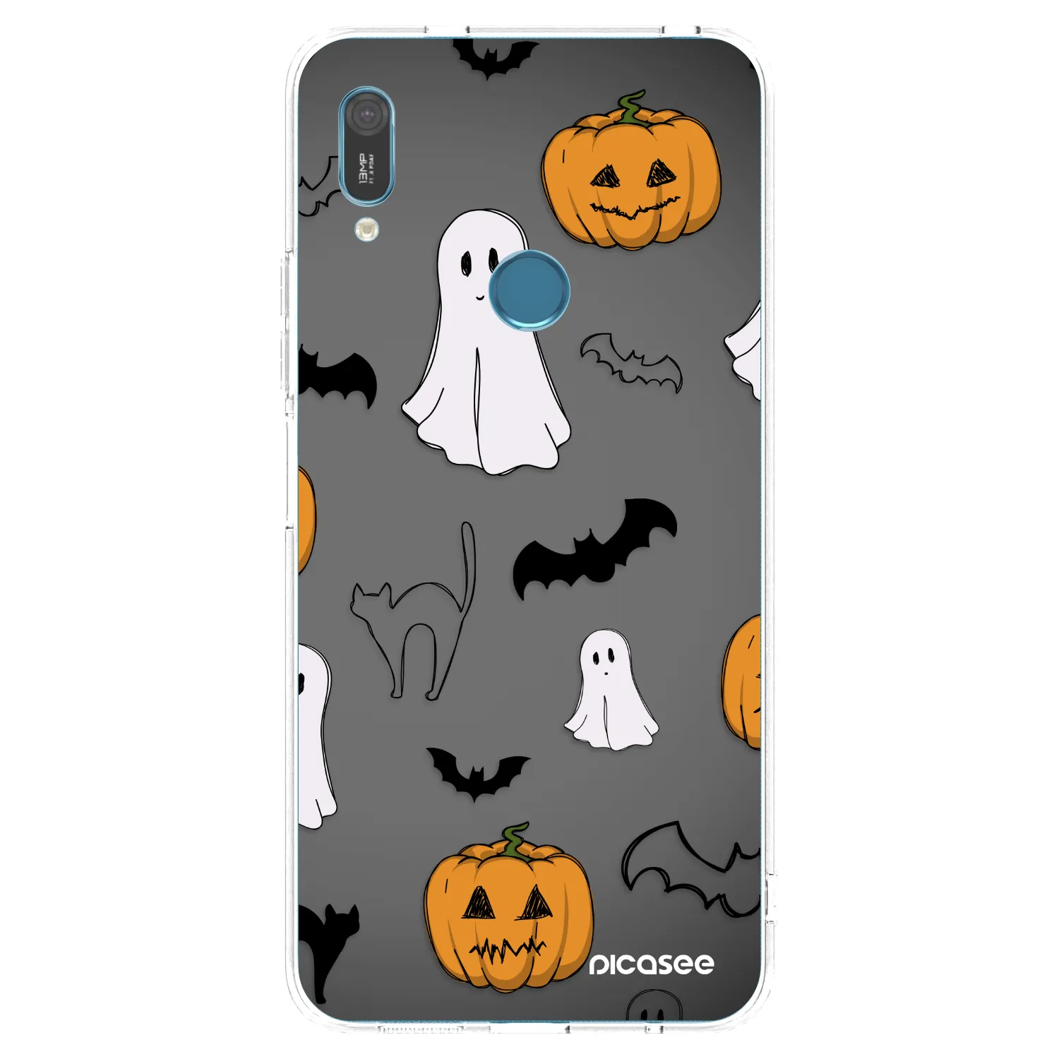 Picasee silikónový prehľadný obal pre Huawei Y6 2019 - Spooky crew