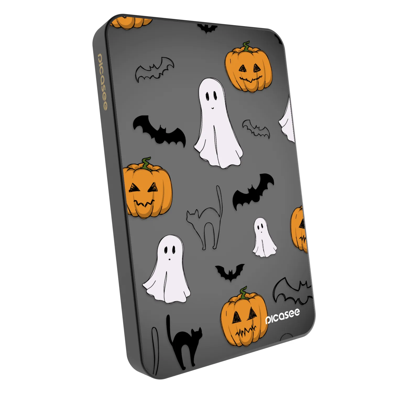Picasee Powerbanka s MagSafe 5 000 mAh Šedá - Spooky crew