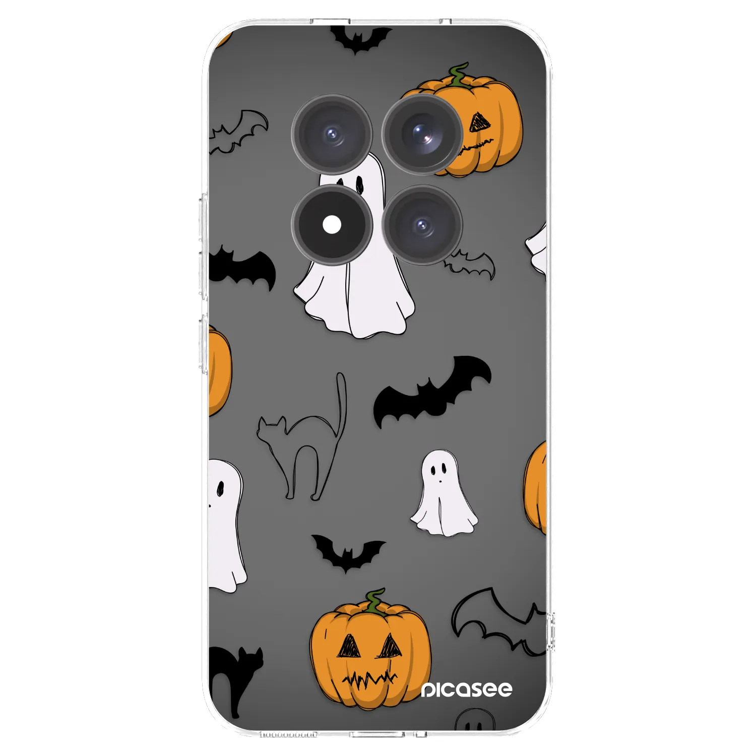 Picasee silikónový prehľadný obal pre Xiaomi Redmi Note 15 Pro+ - Spooky crew