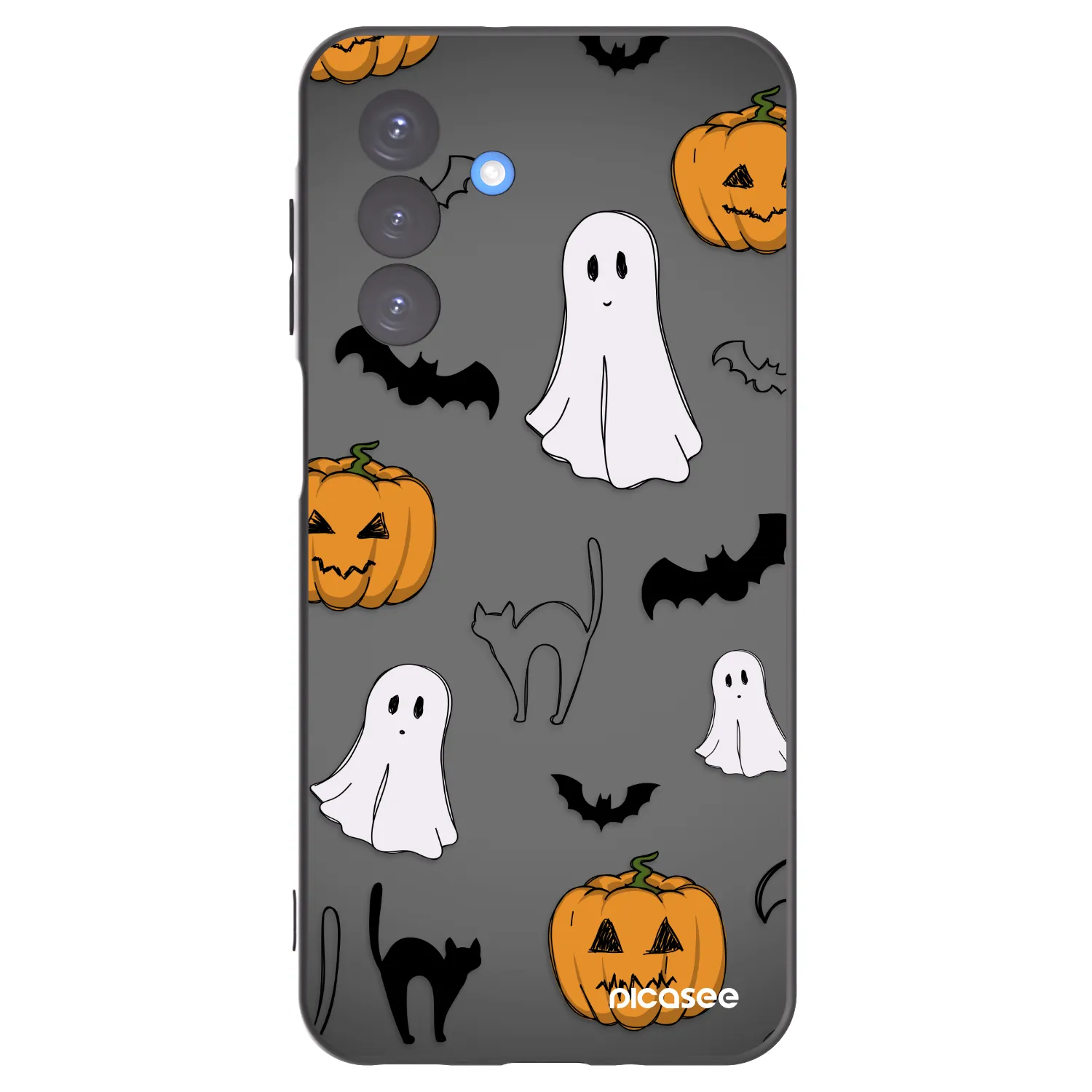 Picasee silikónový čierny obal pre Samsung Galaxy A17 5G - Spooky crew
