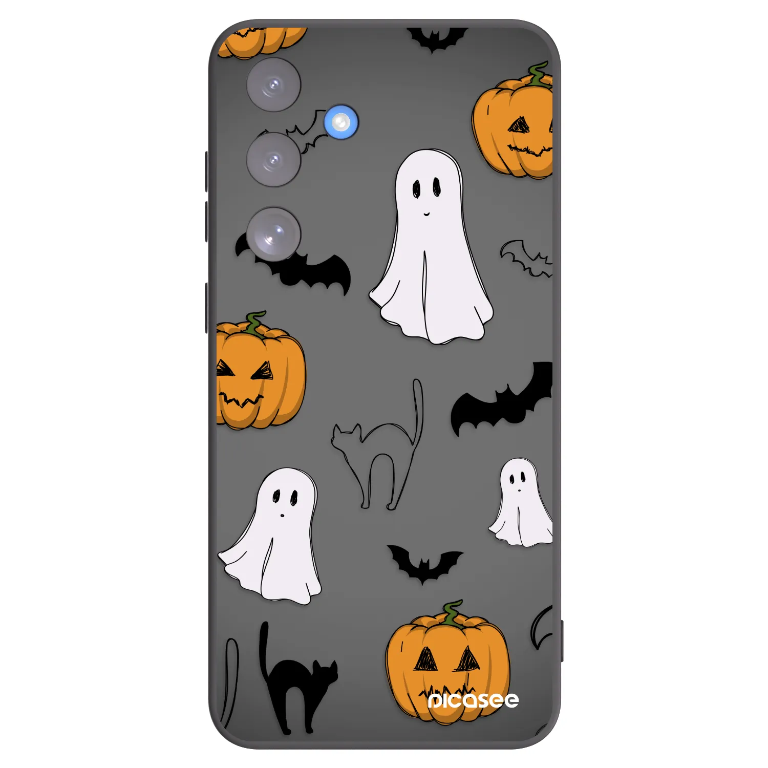 Picasee silikónový čierny obal pre Samsung Galaxy S25 FE 5G - Spooky crew