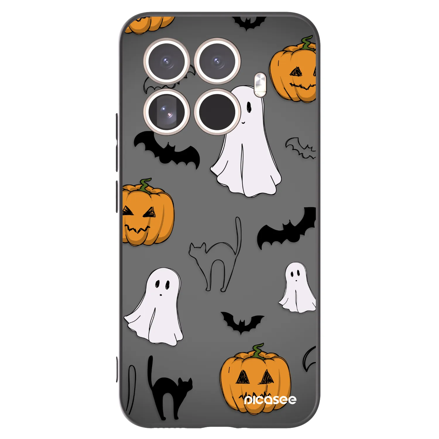Picasee silikónový čierny obal pre Xiaomi 15T Pro - Spooky crew