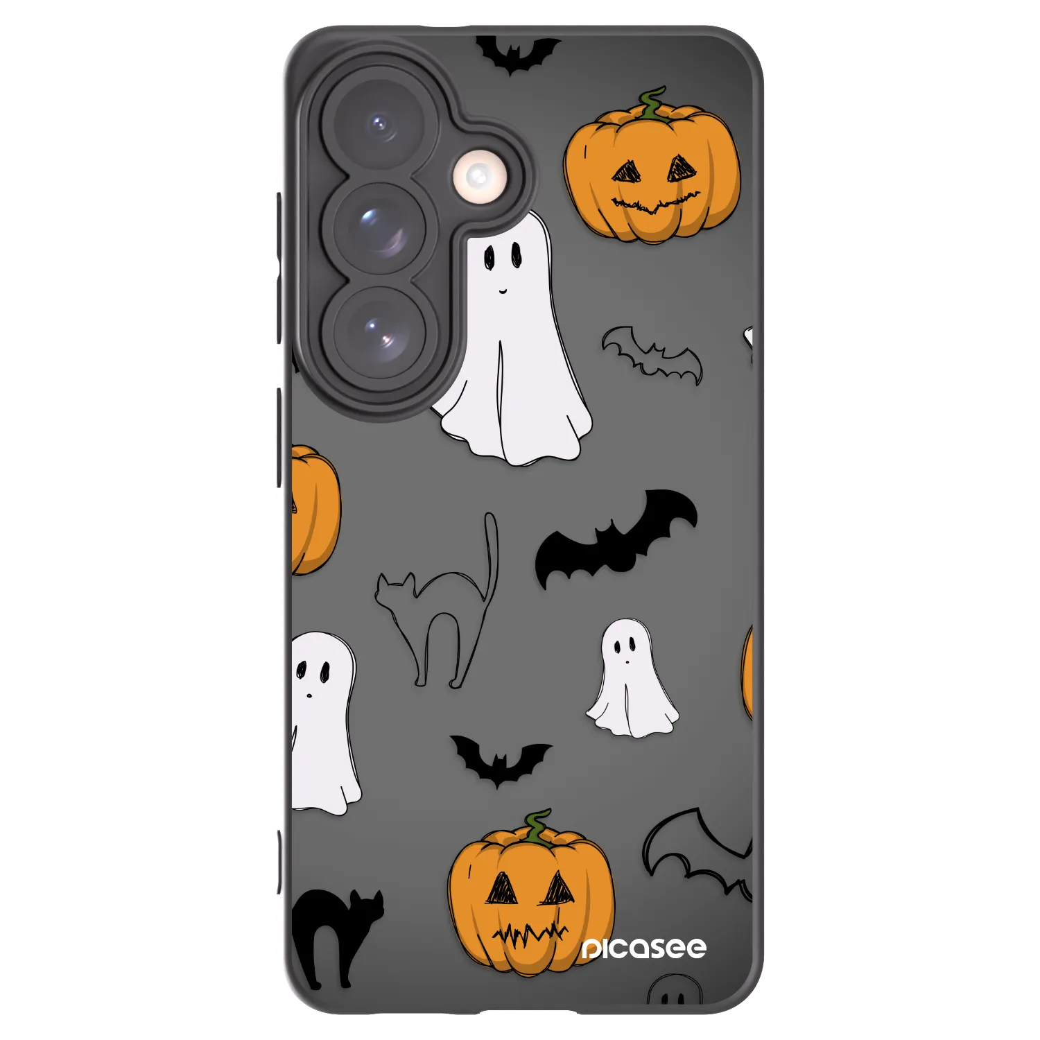 Picasee silikónový čierny obal pre Samsung Galaxy S26 - Spooky crew