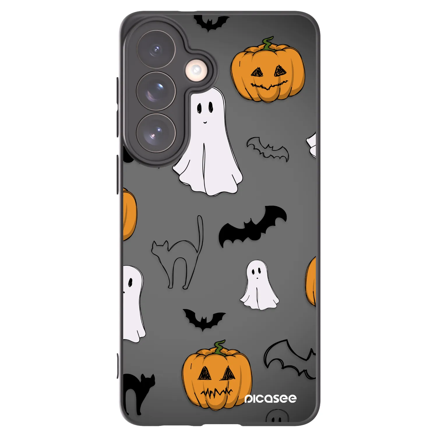 Picasee silikónový čierny obal pre Samsung Galaxy S26+ - Spooky crew