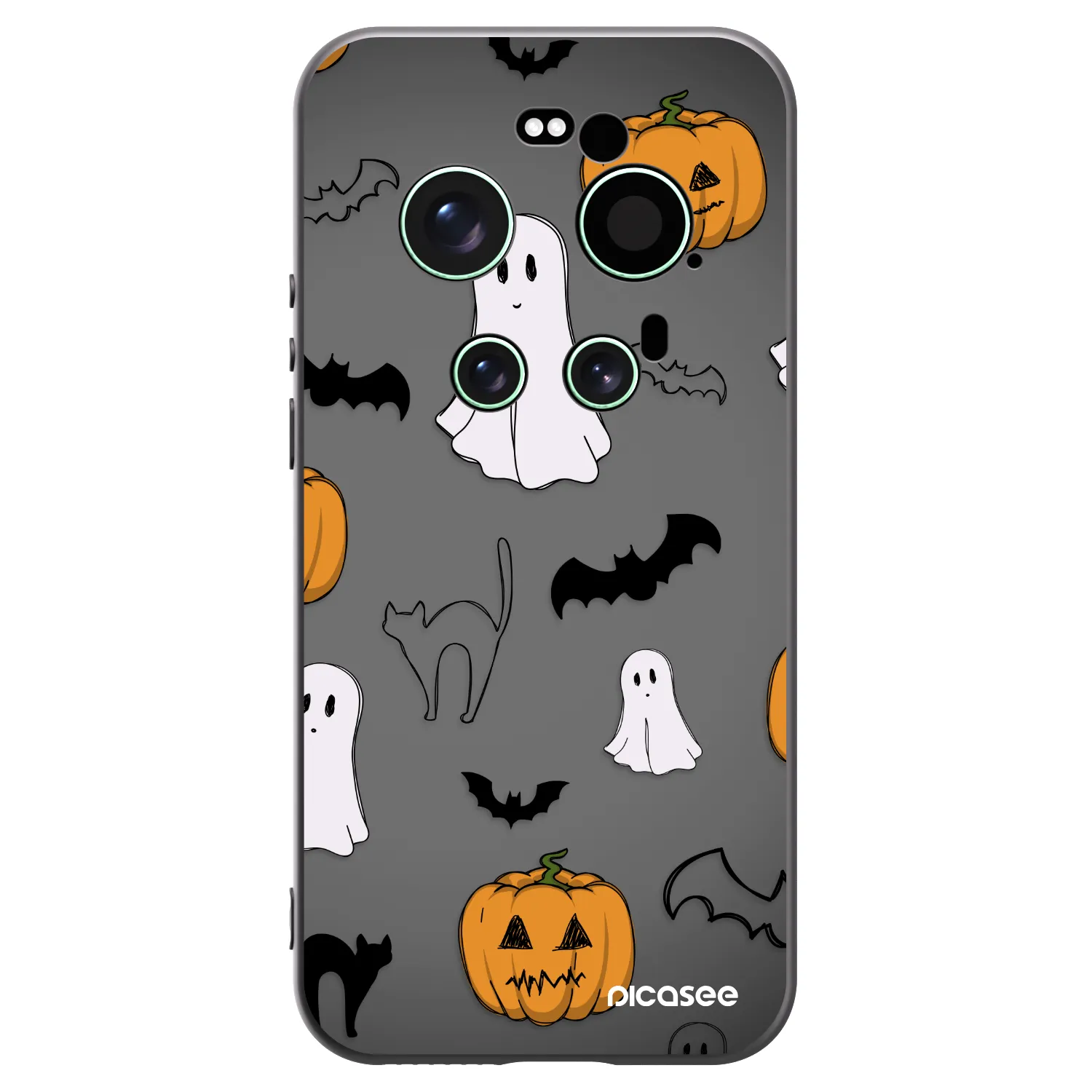 Picasee silikónový čierny obal pre Xiaomi 17 Ultra - Spooky crew