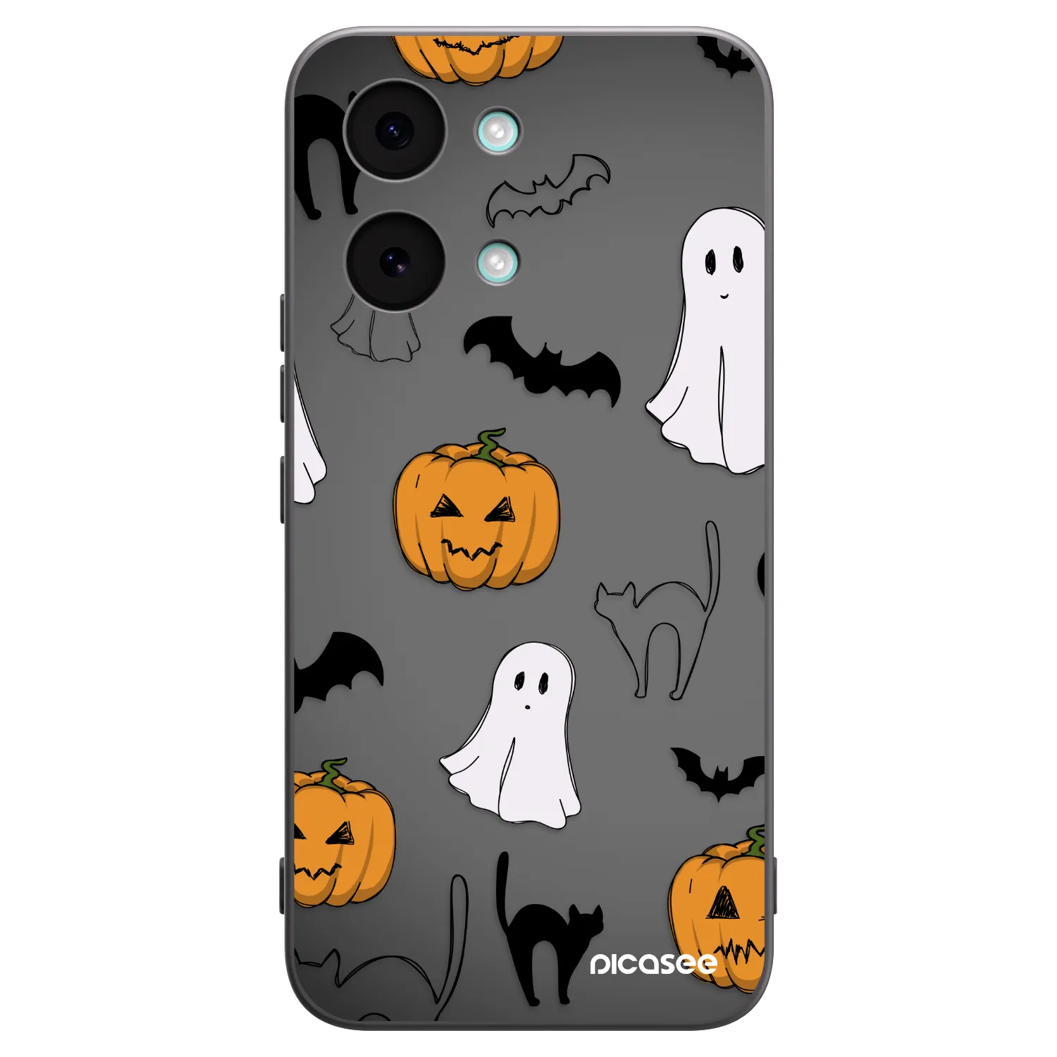 Picasee silikónový čierny obal pre Xiaomi Poco X8 Pro Max - Spooky crew