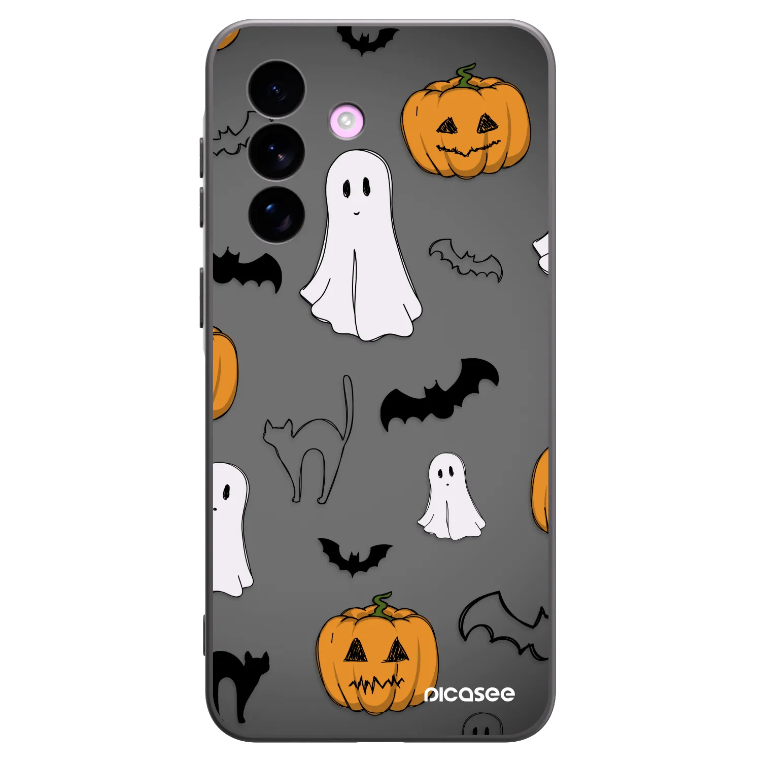Picasee silikónový čierny obal pre Samsung Galaxy A57 5G - Spooky crew