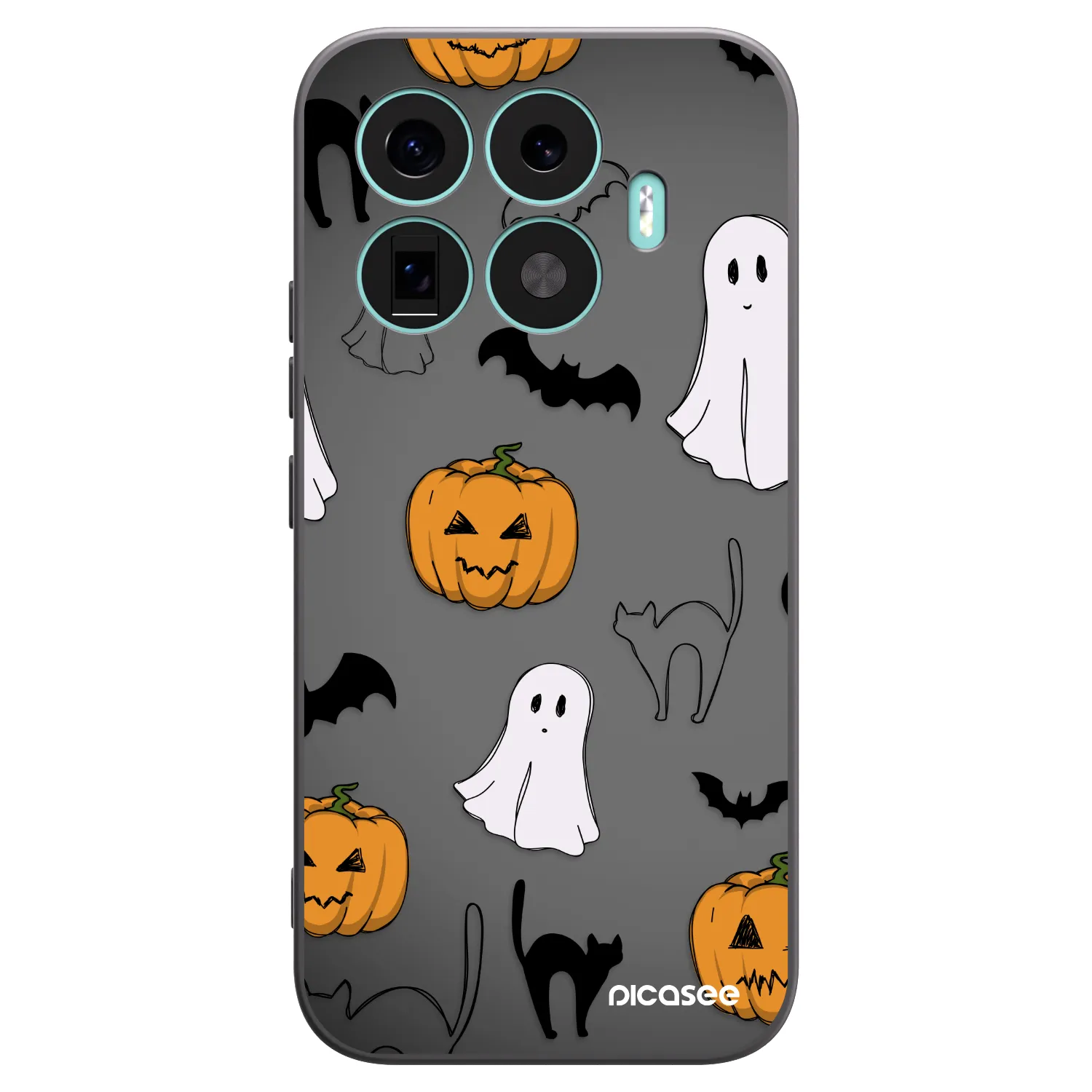 Picasee silikónový čierny obal pre Xiaomi 17T - Spooky crew