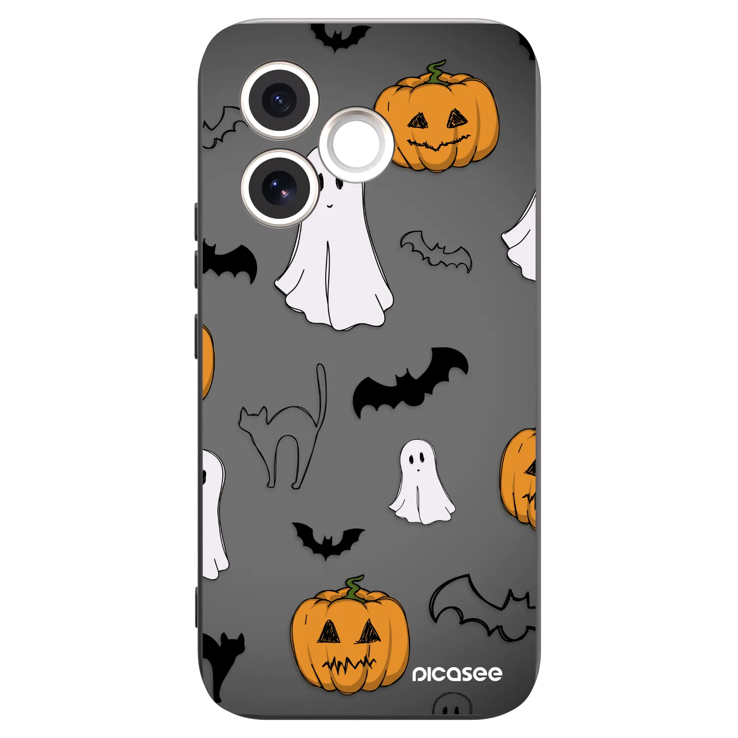 Picasee silikónový čierny obal pre Honor 600 Lite - Spooky crew