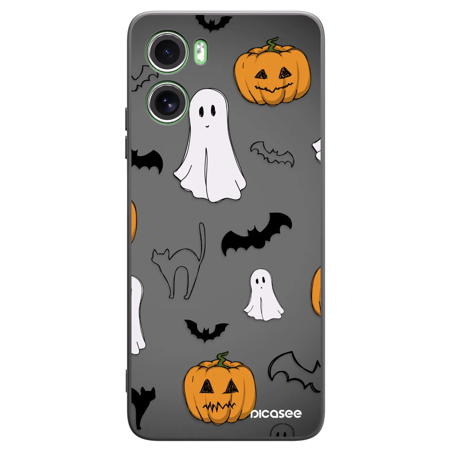 Picasee silikónový čierny obal pre Motorola Moto G06 - Spooky crew