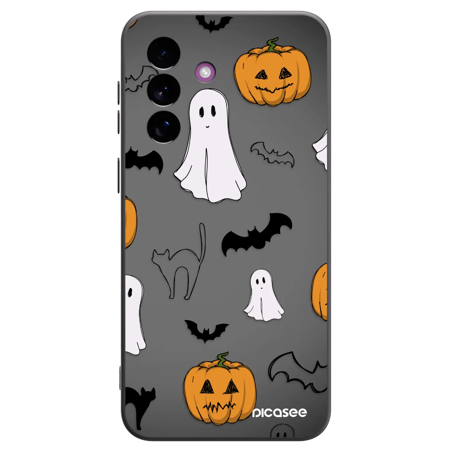 Picasee silikónový čierny obal pre Samsung Galaxy A37 - Spooky crew
