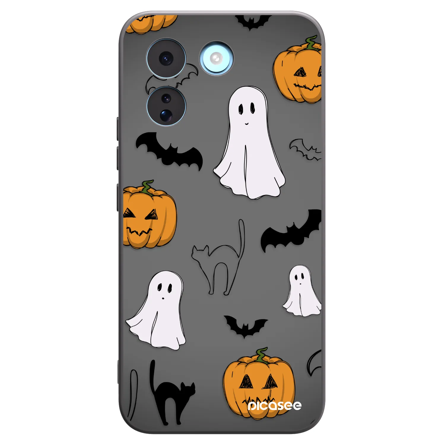 Picasee silikónový čierny obal pre Xiaomi Redmi Note 17 Pro MAX 5G - Spooky crew