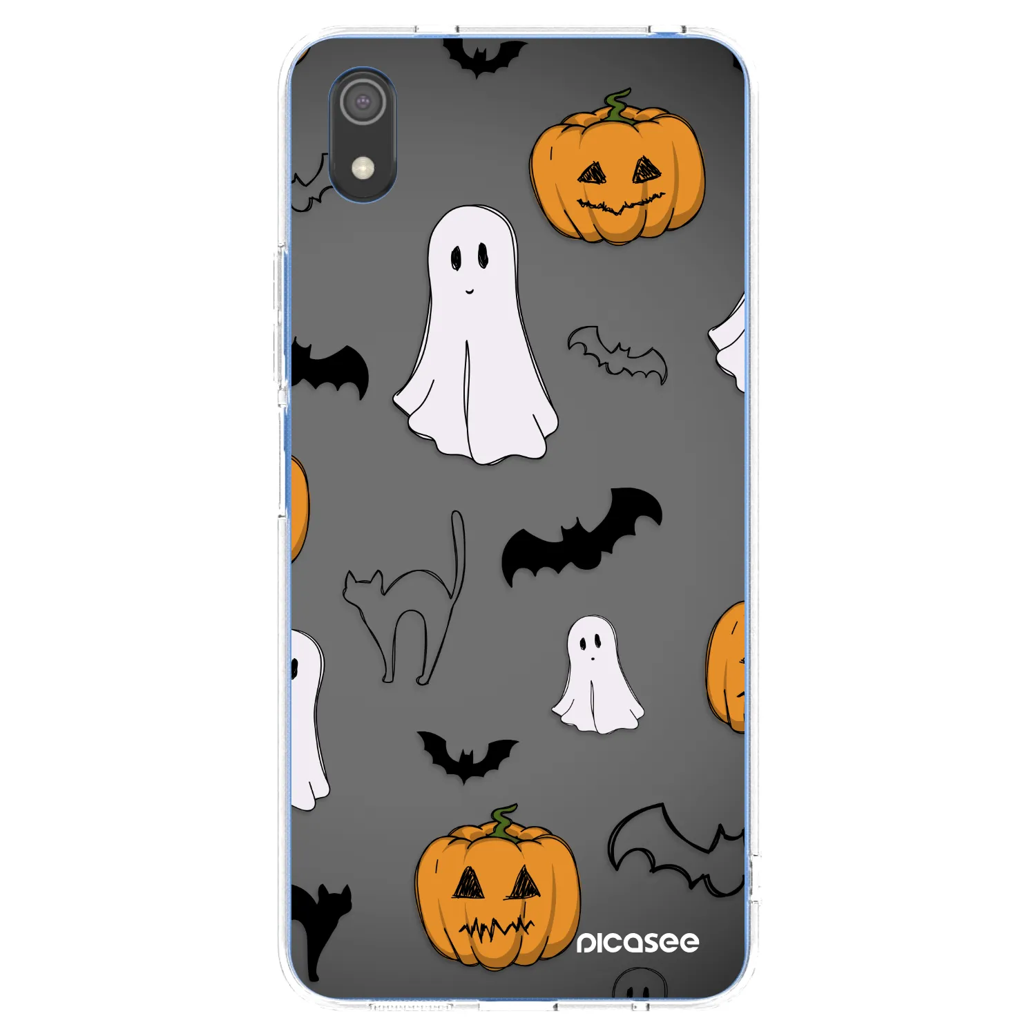 Picasee silikónový prehľadný obal pre Xiaomi Redmi 7A - Spooky crew