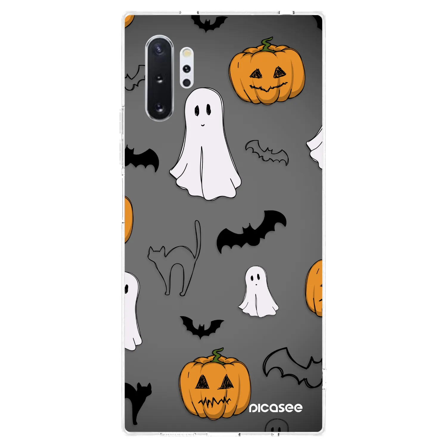 Picasee silikónový prehľadný obal pre Samsung Galaxy Note 10+ N975F - Spooky crew