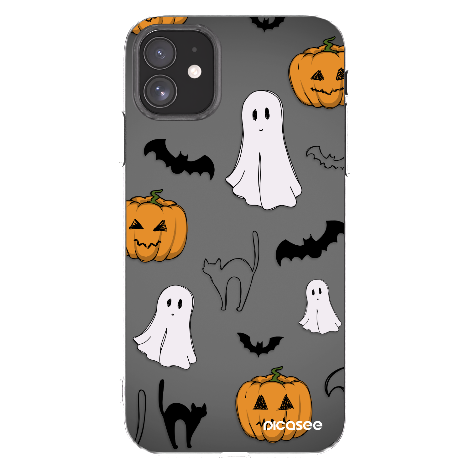 Picasee silikónový prehľadný obal pre Apple iPhone 11 - Spooky crew