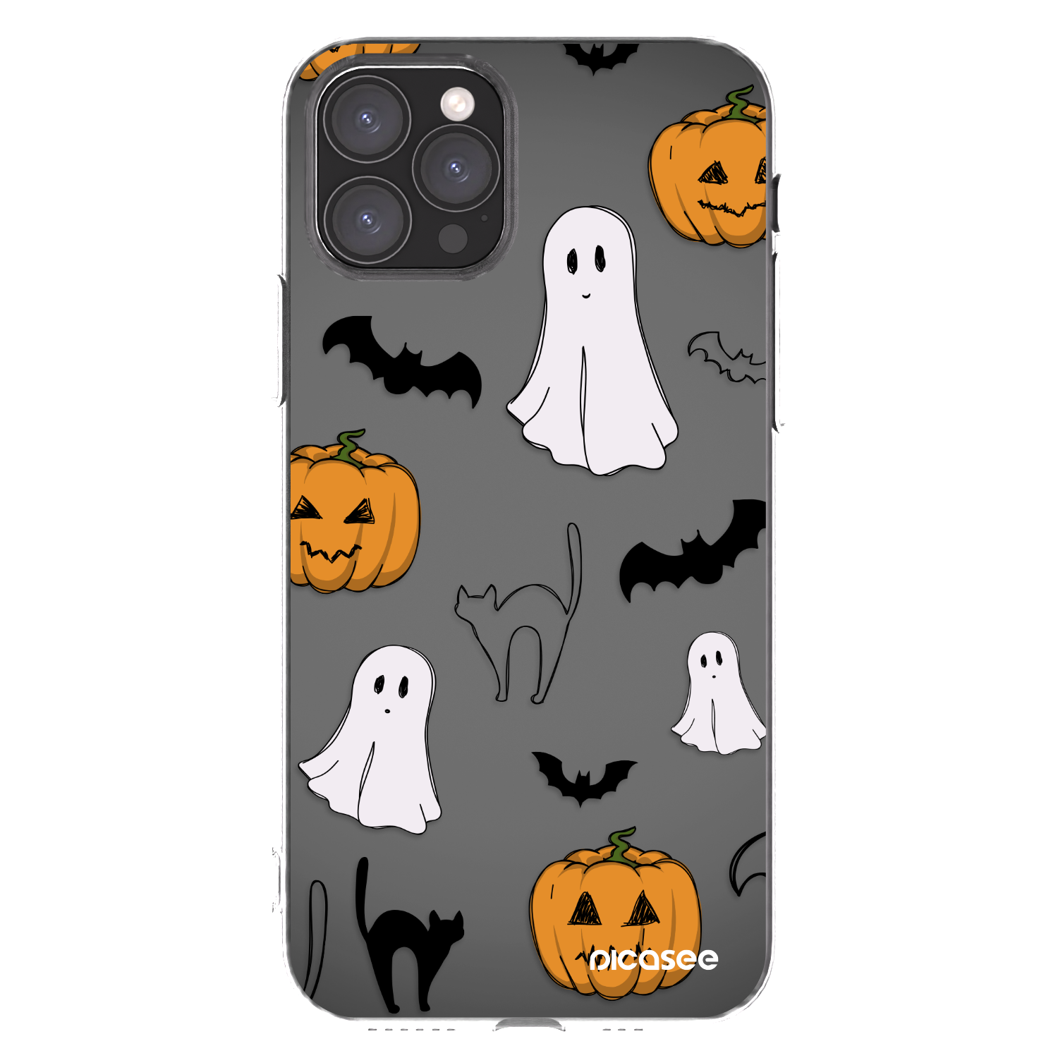 Picasee silikónový prehľadný obal pre Apple iPhone 11 Pro - Spooky crew