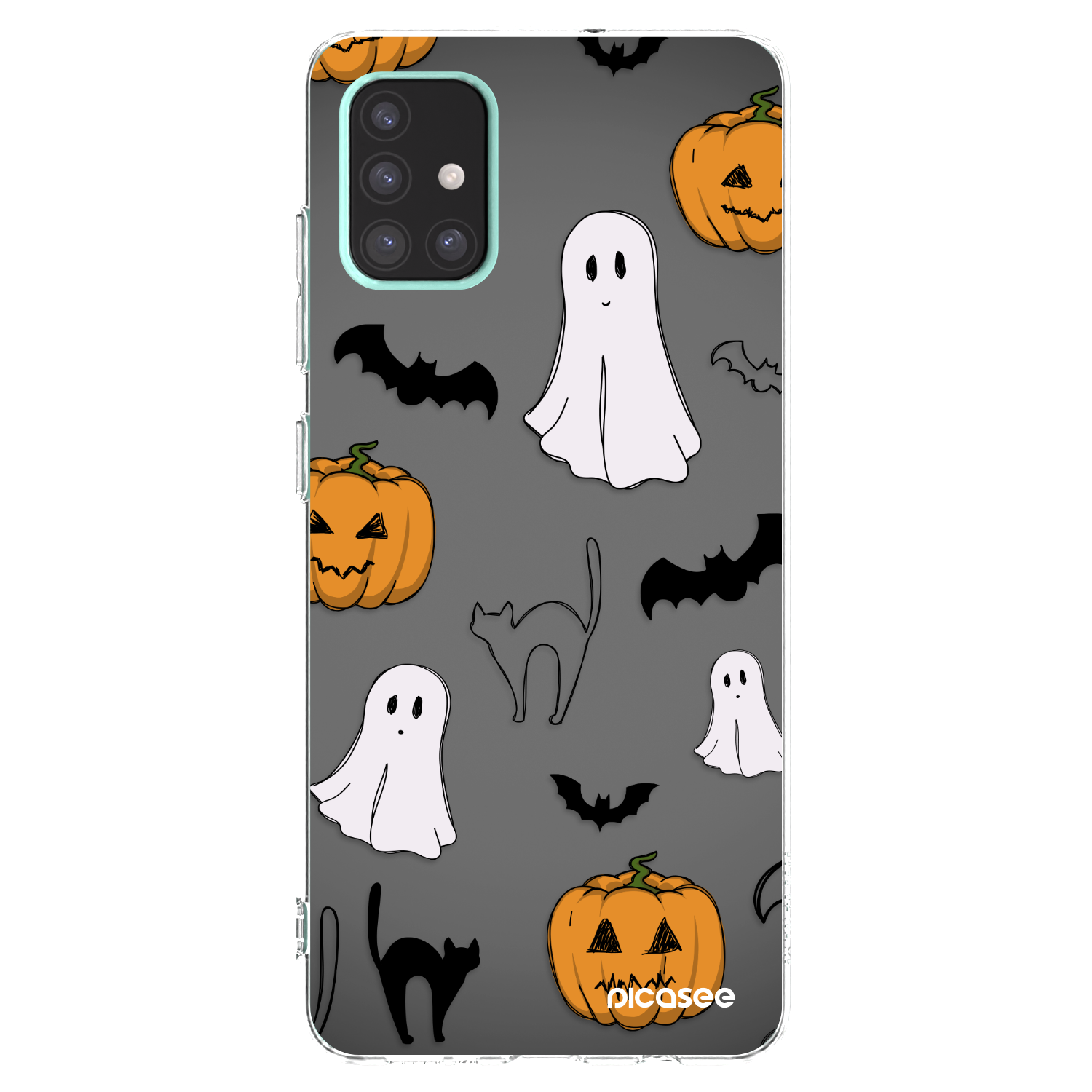 Picasee silikónový prehľadný obal pre Samsung Galaxy A51 A515F - Spooky crew