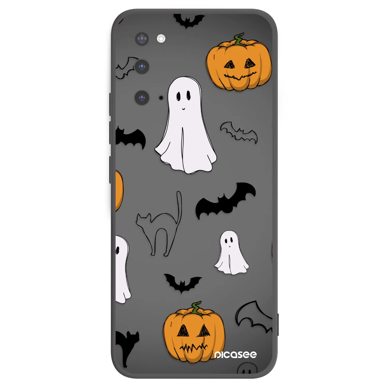 Picasee silikónový čierny obal pre Samsung Galaxy S20 G980F - Spooky crew