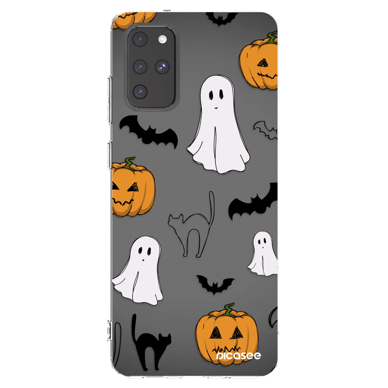 Picasee silikónový prehľadný obal pre Samsung Galaxy S20+ G985F - Spooky crew
