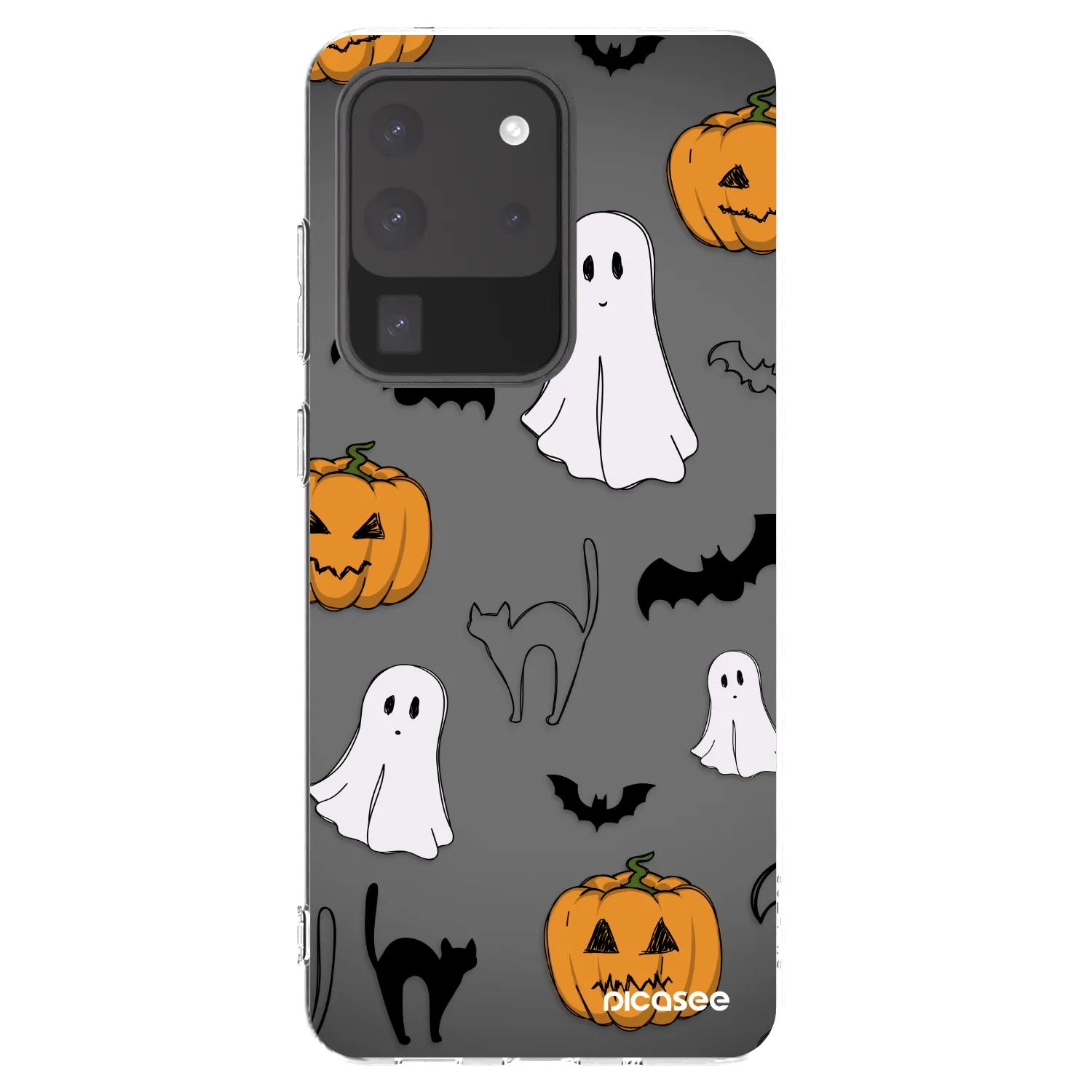 Picasee silikónový prehľadný obal pre Samsung Galaxy S20 Ultra 5G G988F - Spooky crew