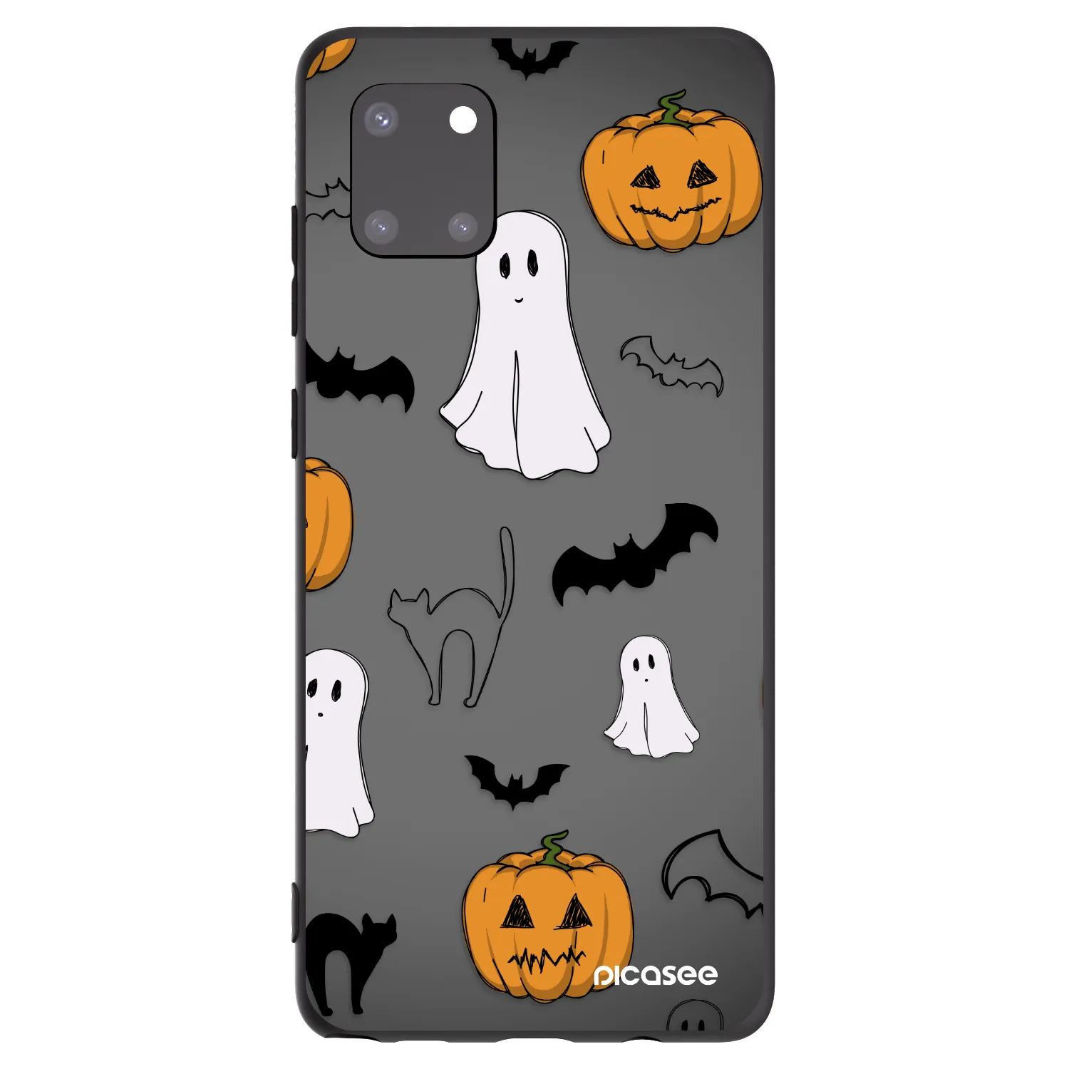 Picasee silikónový čierny obal pre Samsung Galaxy Note 10 Lite N770F - Spooky crew