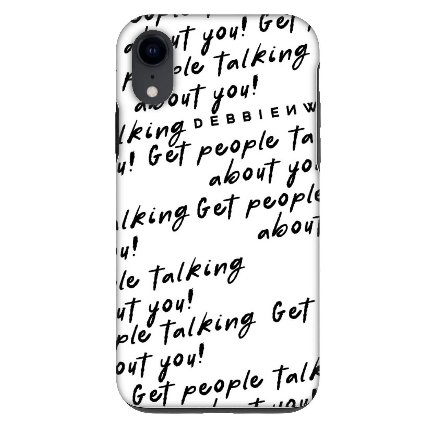 Picasee Fashion Case pre Apple iPhone XR - GET PEOPLE TALK ABOUT YOU
